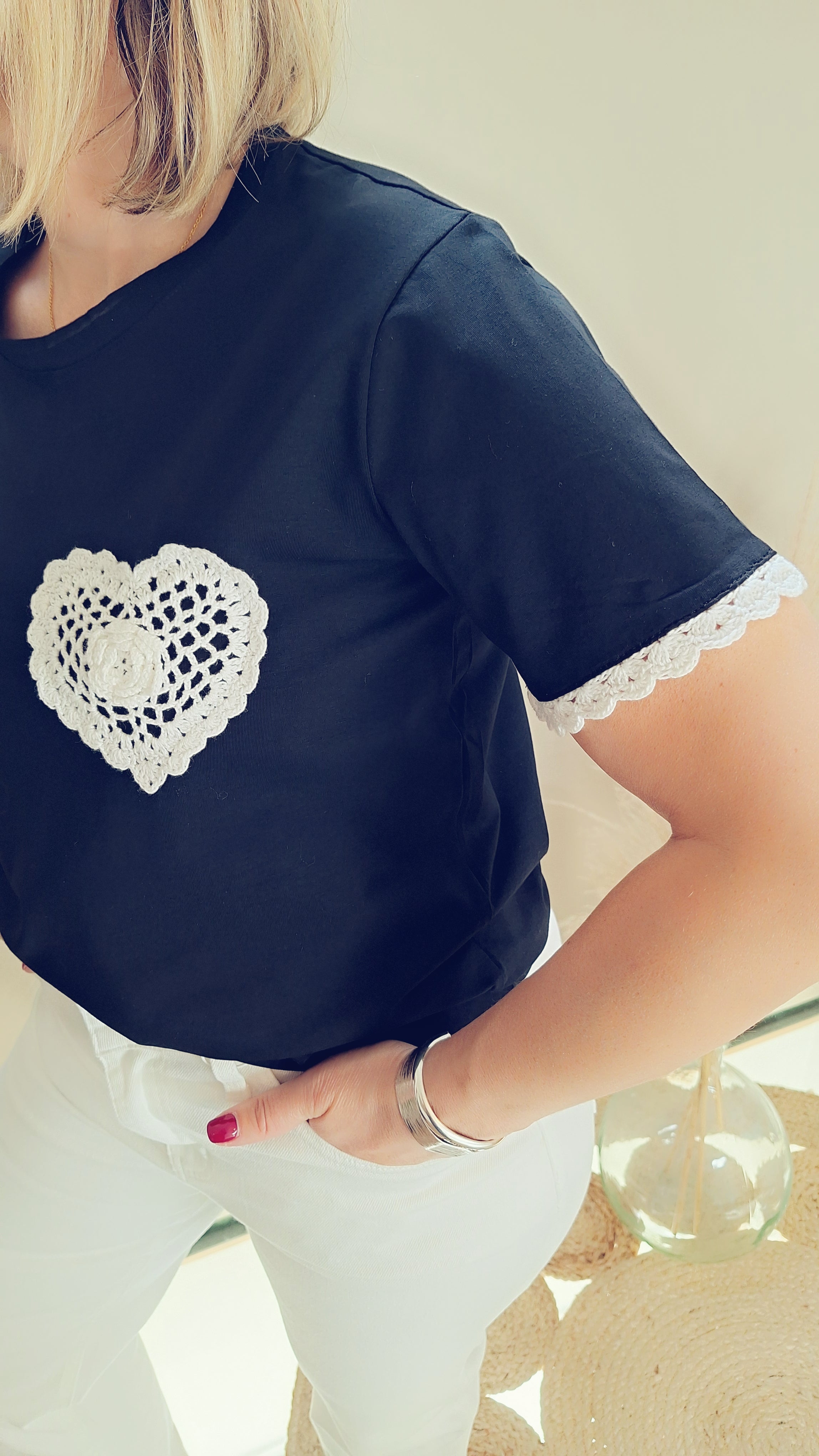 Tee-shirt noir Cécile