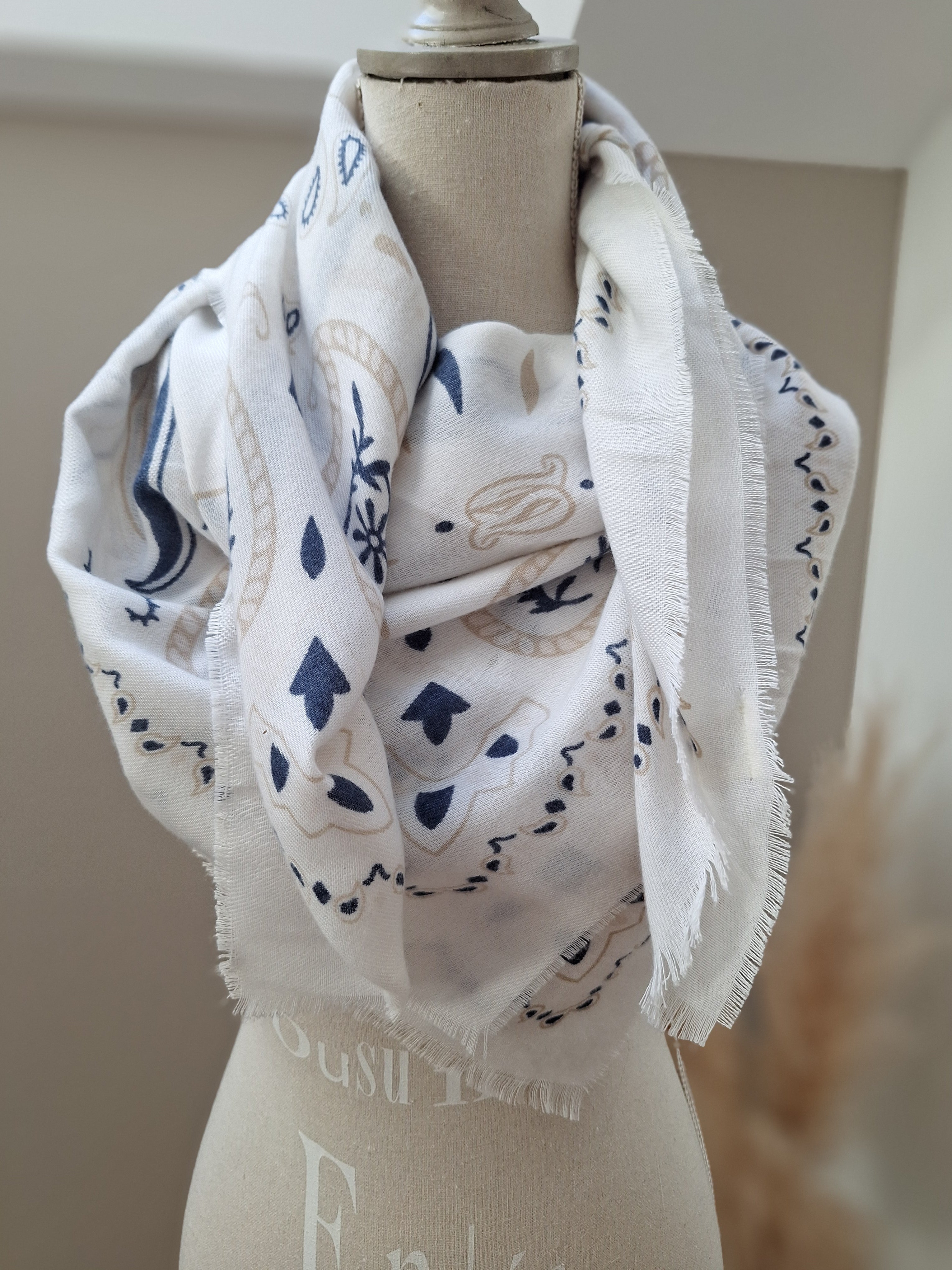 Foulard Carré Paisley